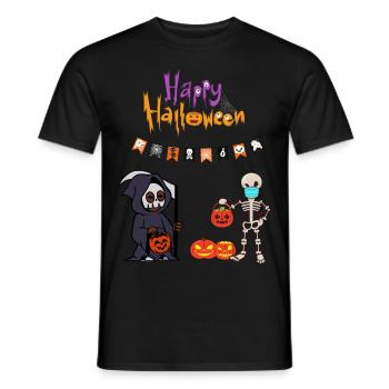 Halloween costume great gift idea - Men's T-Shirt - black - Front - AI Model Male 178 light (178cm)