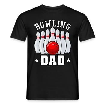 Bowling Dad Bowlingkugel Bowlingspieler bowlen - Männer T-Shirt - Schwarz - Vorne - AI Model Male 178 light (178cm)