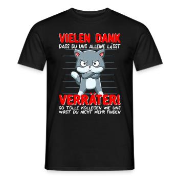 Abschied Kollege Abschiedsgeschenk Jobwechsel Job - Männer T-Shirt - Schwarz - Vorne - AI Model Male 178 light (178cm)