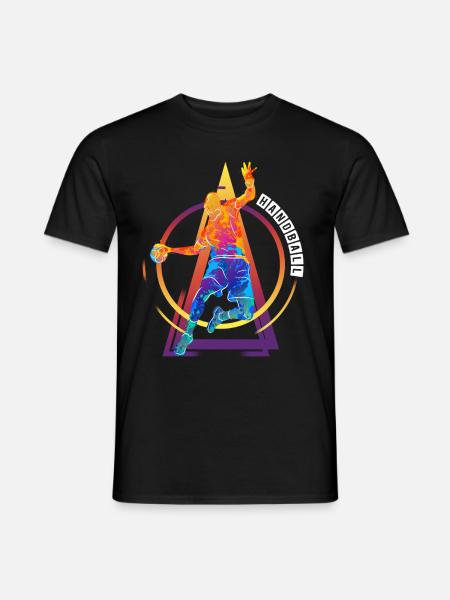 Handball Handballspieler Handballer Vintage Retro - Männer T-Shirt - Schwarz