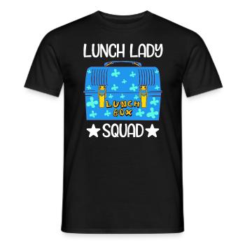 Food Package Meal Cook Cuisine Dish Apparel Title - Men's T-Shirt - black - Front - AI Model Male 178 light (178cm)