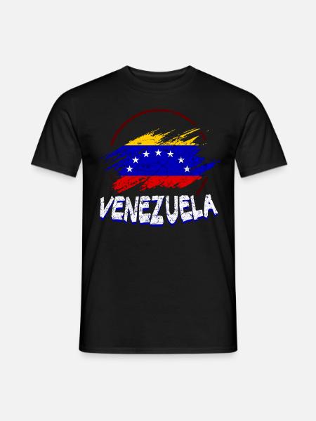Venezuela Flagge - Männer T-Shirt - Schwarz
