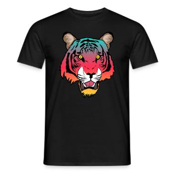 Sind Sie ein Fan von Wildtieren? Einzigartig - Männer T-Shirt - Schwarz - Vorne - AI Model Male 178 light (178cm)