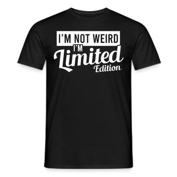 I'm Weird I'm Limited Edition T-shirt Design - Men's T-Shirt - black - Front - AI Model Male 178 light (178cm)