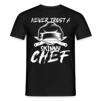 Chef Chef Chefs Kitchen Funny saying - Men's T-Shirt - black - Front - AI Model Male 178 light (178cm)