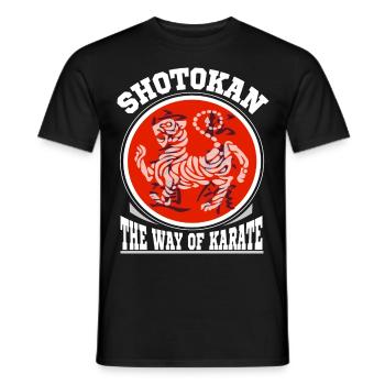 Shotokan der Weg des Karate Design - Männer T-Shirt - Schwarz - Vorne - AI Model Male 178 light (178cm)