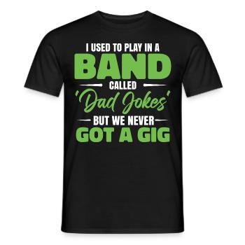 Blague de mari Fête des pères - T-shirt homme - noir - Devant - AI Model Male 178 light (178cm)