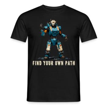 Trouvez votre propre chemin 2 - T-shirt homme - noir - Devant - AI Model Male 178 light (178cm)