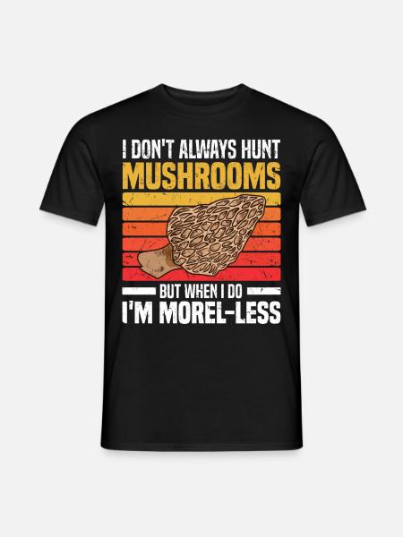 Pilzsammler Sprüche | Pilze Sammeln Pilz Geschenke - Männer T-Shirt - Schwarz