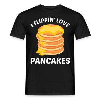 Pfannenkuchen - Männer T-Shirt - Schwarz - Vorne - AI Model Male 178 light (178cm)