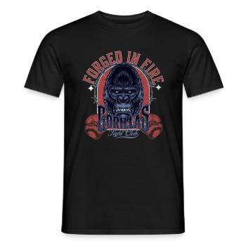 Gorilla Fight Club Boxing - Men's T-Shirt - black - Front - AI Model Male 178 light (178cm)