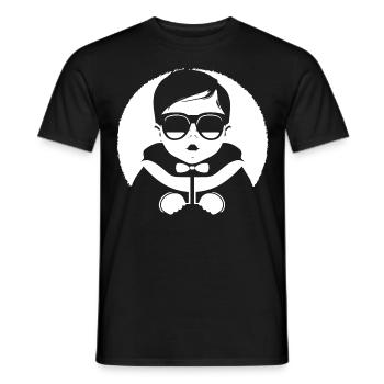 Drôle Enfant En Bas Âge Portant Des Lunettes De Soleil Cool Bébé - T-shirt homme - noir - Devant - AI Model Male 178 light (178cm)
