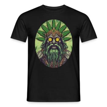 Cannaking - Men's T-Shirt - black - Front - AI Model Male 178 light (178cm)