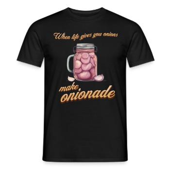 onionade - Männer T-Shirt - Schwarz - Vorne - AI Model Male 178 light (178cm)
