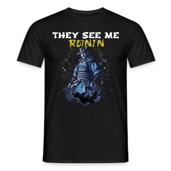 They see me Ronin - Men's T-Shirt - black - Front - AI Model Male 178 light (178cm)