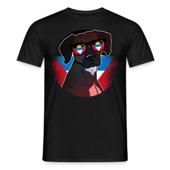 Antigua und Barbuda - Männer T-Shirt - Schwarz - Vorne - AI Model Male 178 light (178cm)