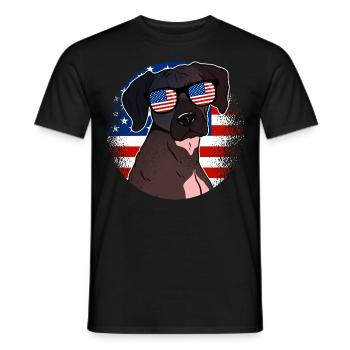 Amérique du Nord - T-shirt homme - noir - Devant - AI Model Male 178 light (178cm)