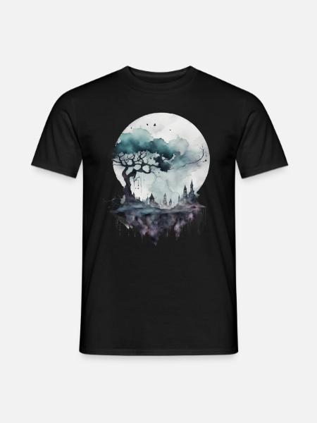 Spooky Moon - Men's T-Shirt - black