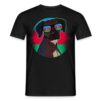 Azerbaijan - Men's T-Shirt - black - Front - AI Model Male 178 light (178cm)