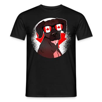 Canada - Men's T-Shirt - black - Front - AI Model Male 178 light (178cm)