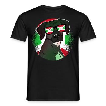 Burundi - Männer T-Shirt - Schwarz - Vorne - AI Model Male 178 light (178cm)