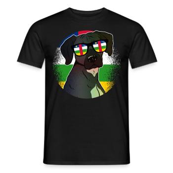 Central African Republic - Men's T-Shirt - black - Front - AI Model Male 178 light (178cm)