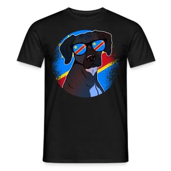 Demokratische Republik Kongo - Männer T-Shirt - Schwarz - Vorne - AI Model Male 178 light (178cm)