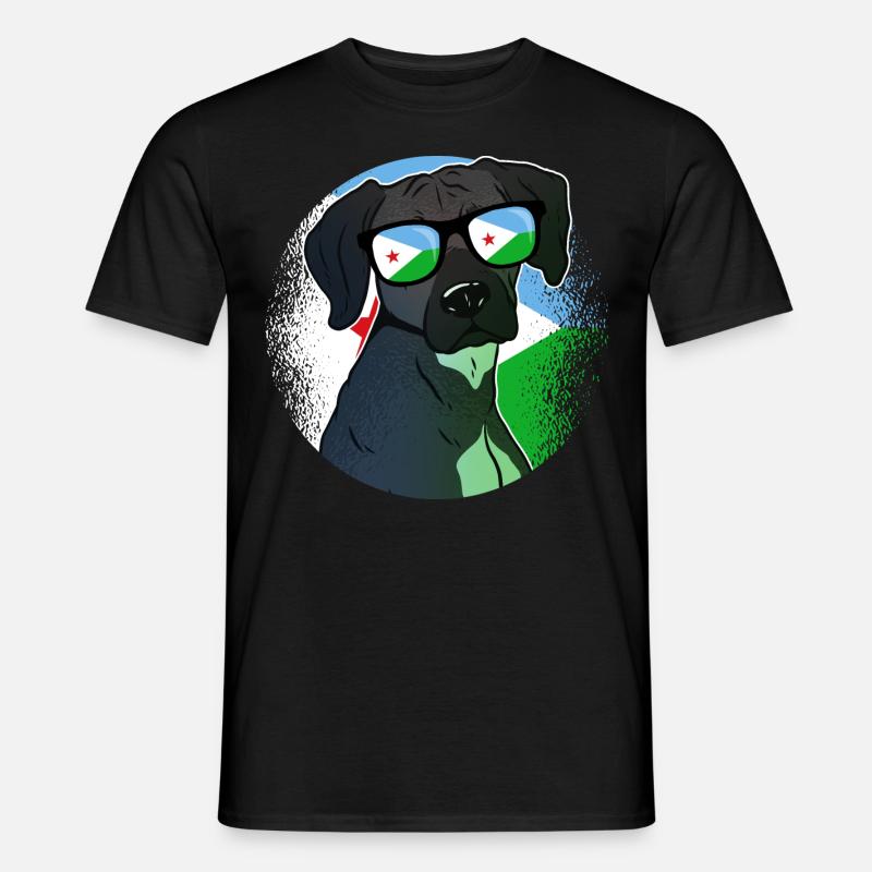 Dschibuti - Männer T-Shirt - Schwarz