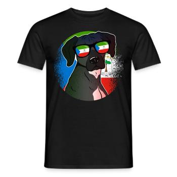 Equatorial Guinea - Men's T-Shirt - black - Front - AI Model Male 178 light (178cm)