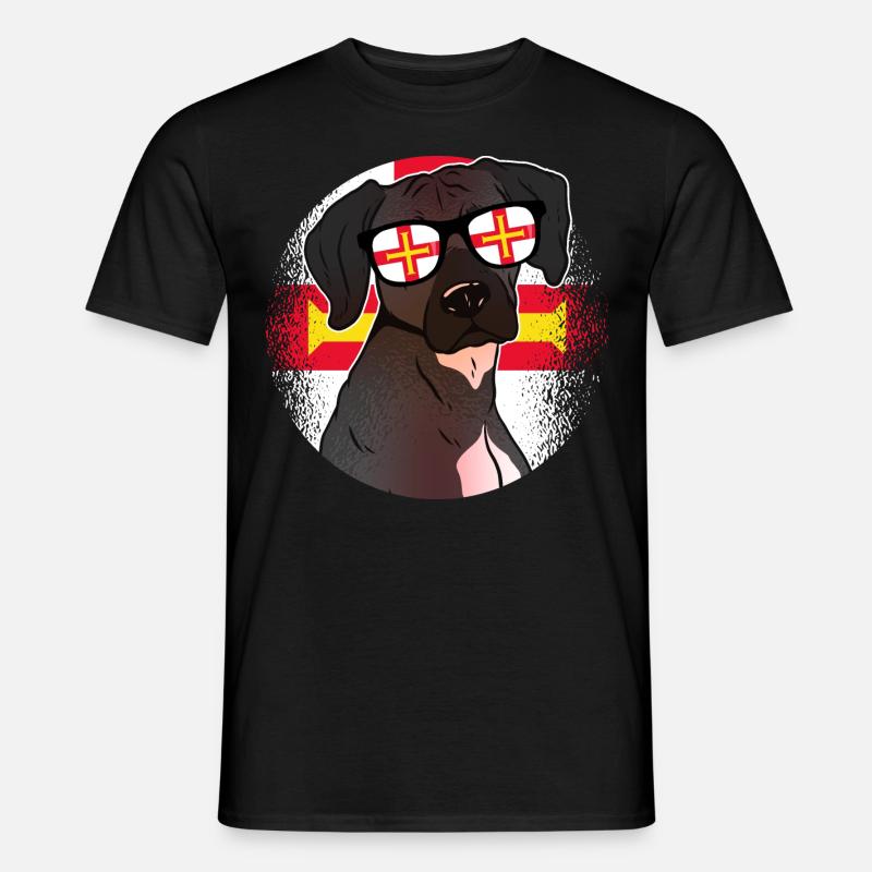 Guernsey - Männer T-Shirt - Schwarz