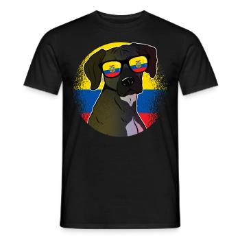 Équateur - T-shirt homme - noir - Devant - AI Model Male 178 light (178cm)