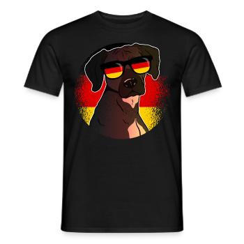 Germany - Men's T-Shirt - black - Front - AI Model Male 178 light (178cm)