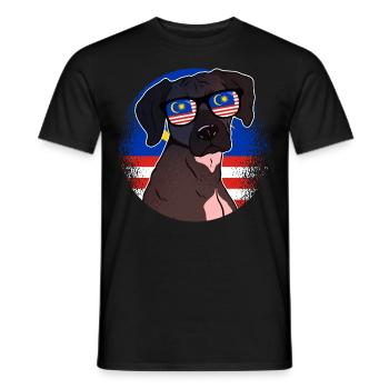 Malaisie - T-shirt homme - noir - Devant - AI Model Male 178 light (178cm)
