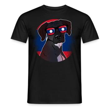 Laos - Männer T-Shirt - Schwarz - Vorne - AI Model Male 178 light (178cm)