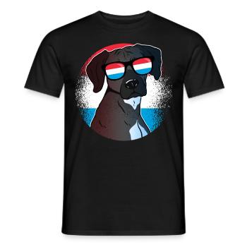 Luxembourg - T-shirt homme - noir - Devant - AI Model Male 178 light (178cm)
