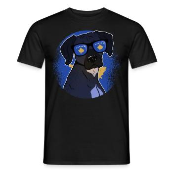 Kosovo - Men's T-Shirt - black - Front - AI Model Male 178 light (178cm)
