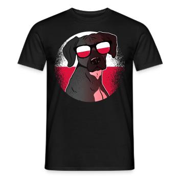 Poland - Men's T-Shirt - black - Front - AI Model Male 178 light (178cm)