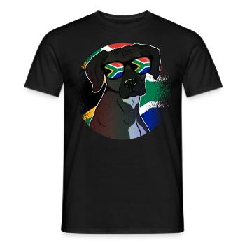 Afrique du Sud - T-shirt homme - noir - Devant - AI Model Male 178 light (178cm)