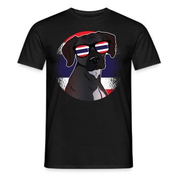 Thaïlande - T-shirt homme - noir - Devant - AI Model Male 178 light (178cm)