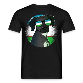 Ouzbékistan - T-shirt homme - noir - Devant - AI Model Male 178 light (178cm)
