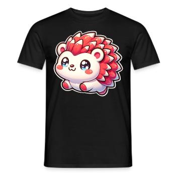 Hérisson - T-shirt homme - noir - Devant - AI Model Male 178 light (178cm)