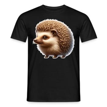 Hérisson - T-shirt homme - noir - Devant - AI Model Male 178 light (178cm)