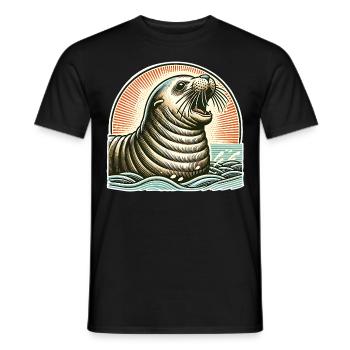 IMG 4052 (en anglais) - T-shirt homme - noir - Devant - AI Model Male 178 light (178cm)