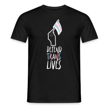 Transgender Trans LGBT Pride - Männer T-Shirt - Schwarz - Vorne - AI Model Male 178 light (178cm)