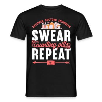 Pharmacy Tech Technician - Männer T-Shirt - Schwarz - Vorne - AI Model Male 178 light (178cm)