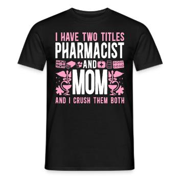 Technicien en pharmacie - T-shirt homme - noir - Devant - AI Model Male 178 light (178cm)