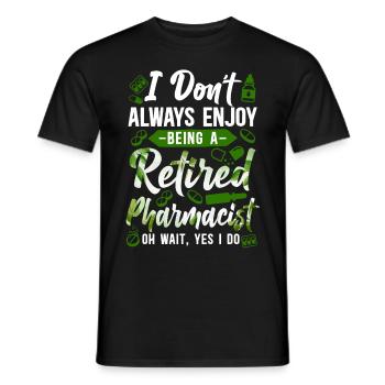 Technicien en pharmacie - T-shirt homme - noir - Devant - AI Model Male 178 light (178cm)