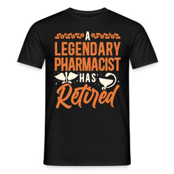Technicien en pharmacie - T-shirt homme - noir - Devant - AI Model Male 178 light (178cm)
