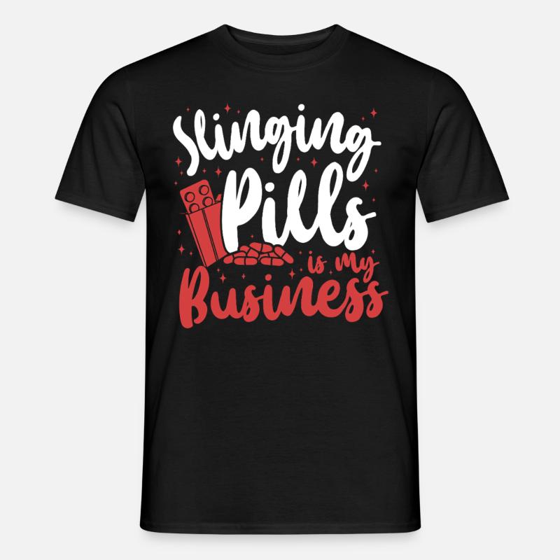 Pharmacy Tech Technician - Men’s T-shirt - black