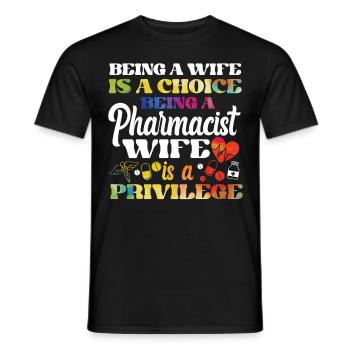 Pharmacy Tech Technician - Men's T-Shirt - black - Front - AI Model Male 178 light (178cm)